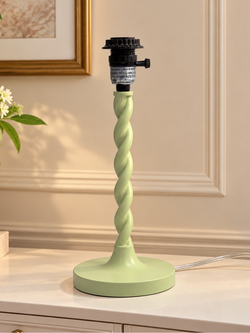 Twisted Metal Stem Table Lamp -Threshold designed with Studio McGee